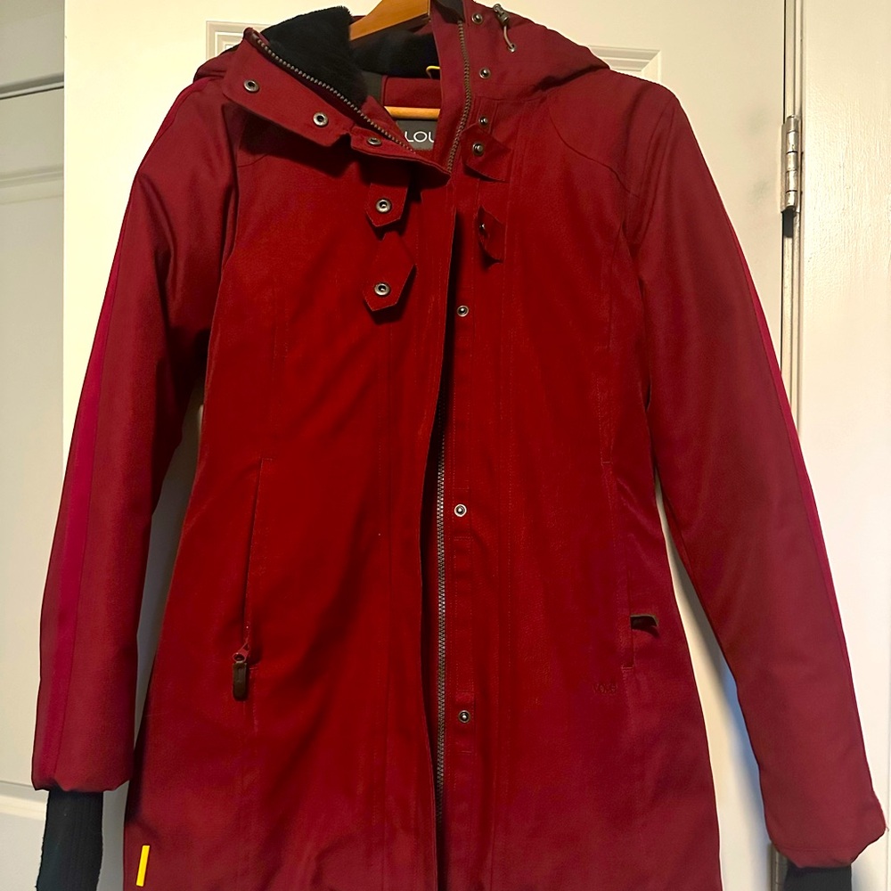 Lle Size Medium Red Winter Down Jacket - image 1